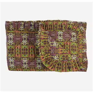 NWT Kate Quinn Sweet Pea Organic Cotton Classic Ruffle Quilt Blanket